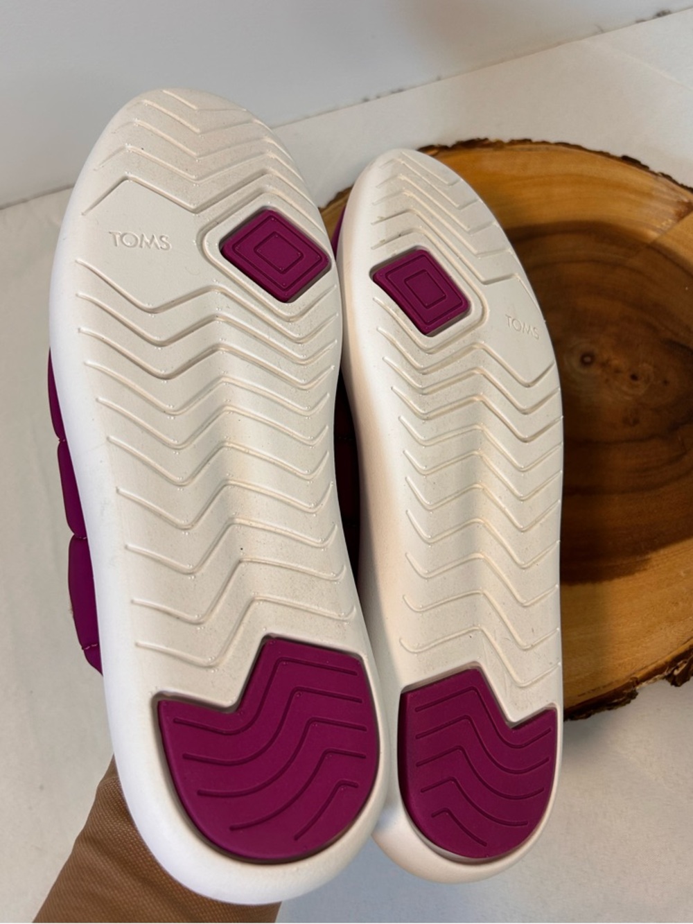 TOMS Alpargata Mallow Puff Mule shoes fuchsia color Women’s 8.5 - Picture 4 of 7